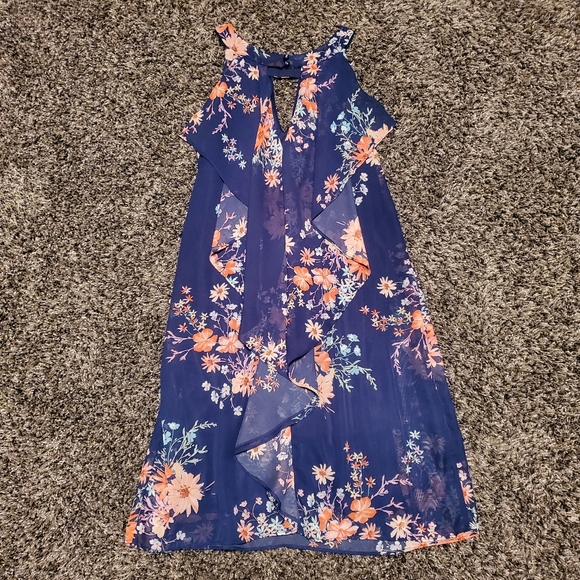BCX Flowy Floral Dress with Necklace - Picture 8 of 10